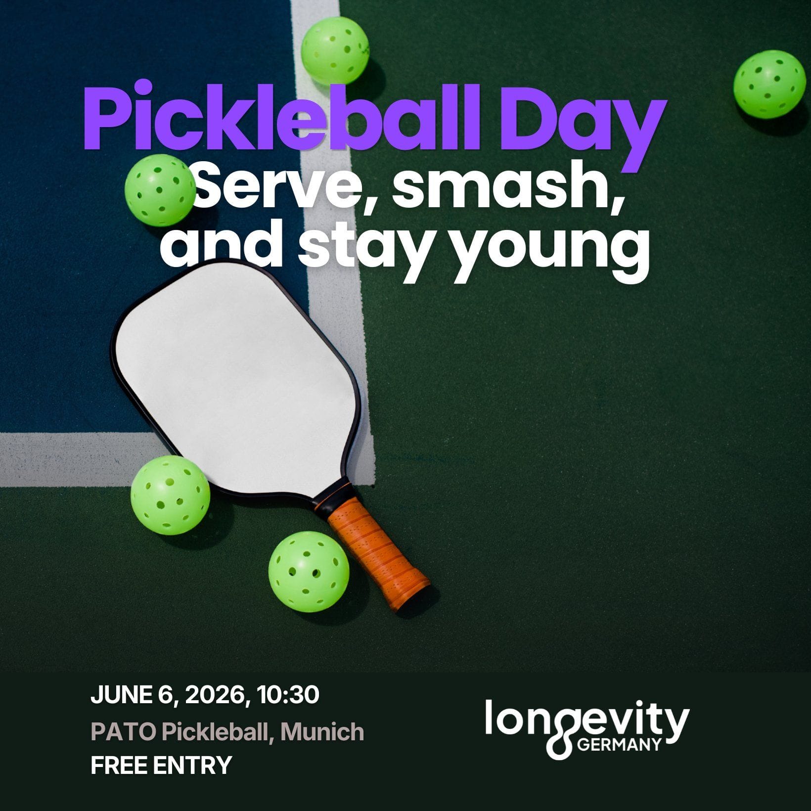 PICKLEBALL DAY - Serve, smash & stay young