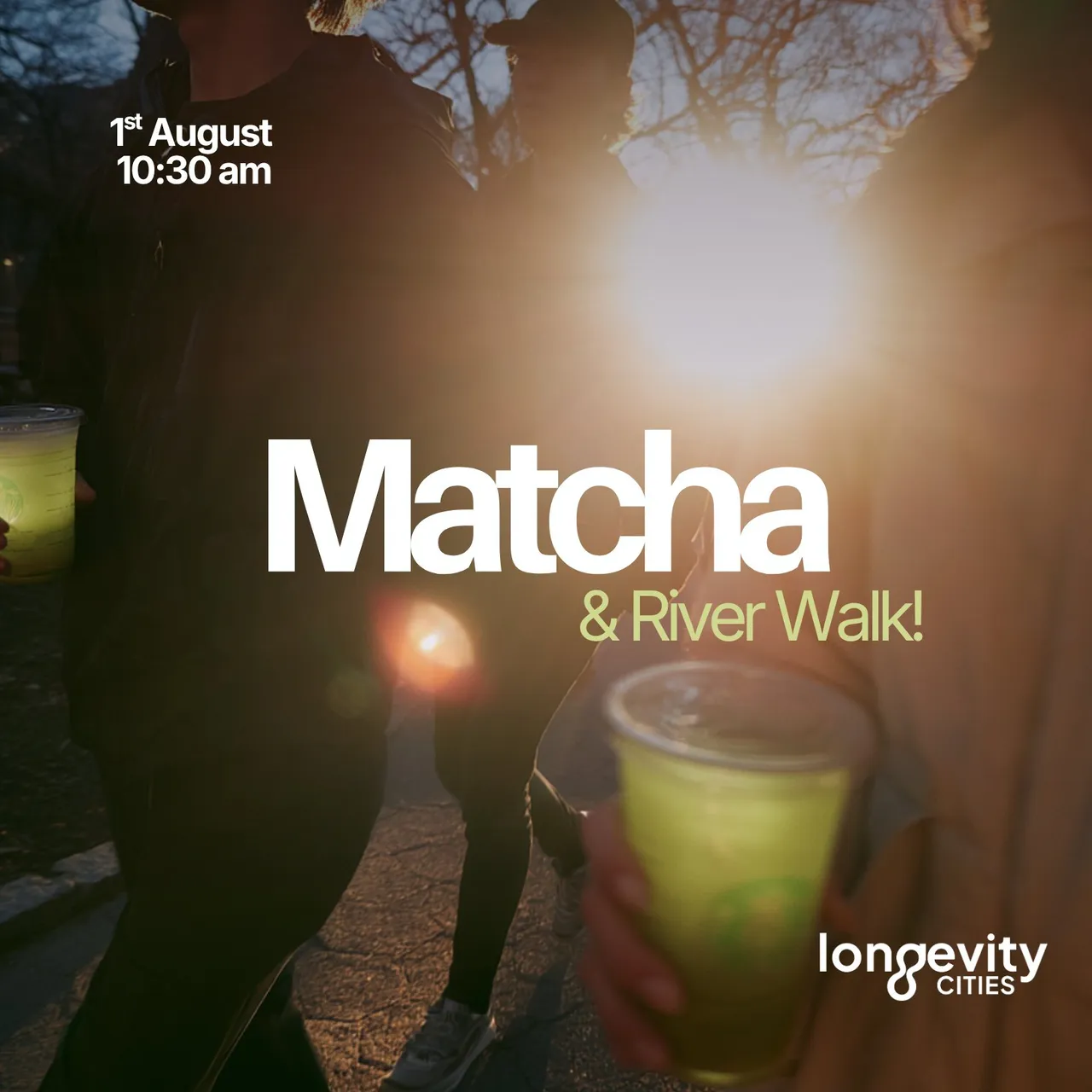 Matcha & River Walk!