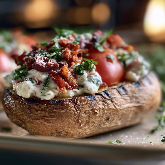 Mediterranean Loaded Baked Potato Recipe